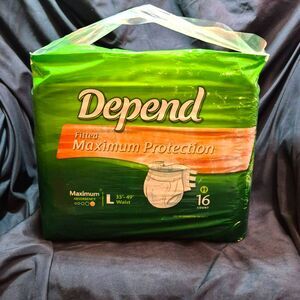 VINTAGE Depend Fitted Briefs  Large Sealed 16ct Discontinued 1990s Rare!!